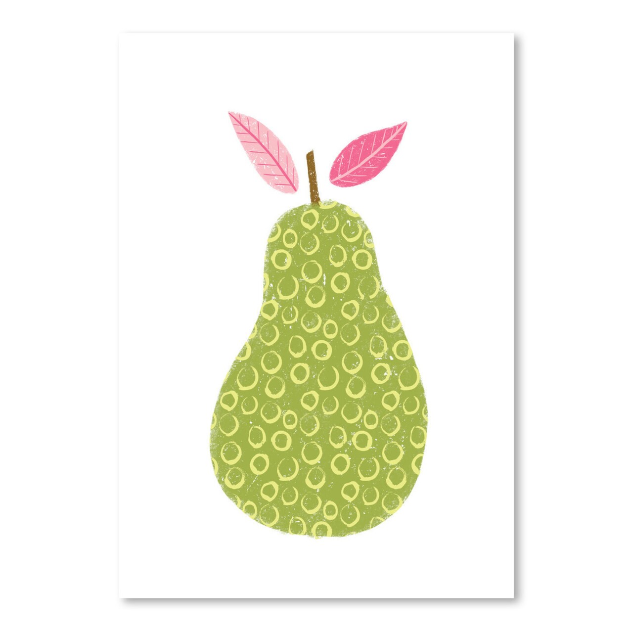 Fruit Pear Green by Lisa Nohren  Poster Art Print - Americanflat